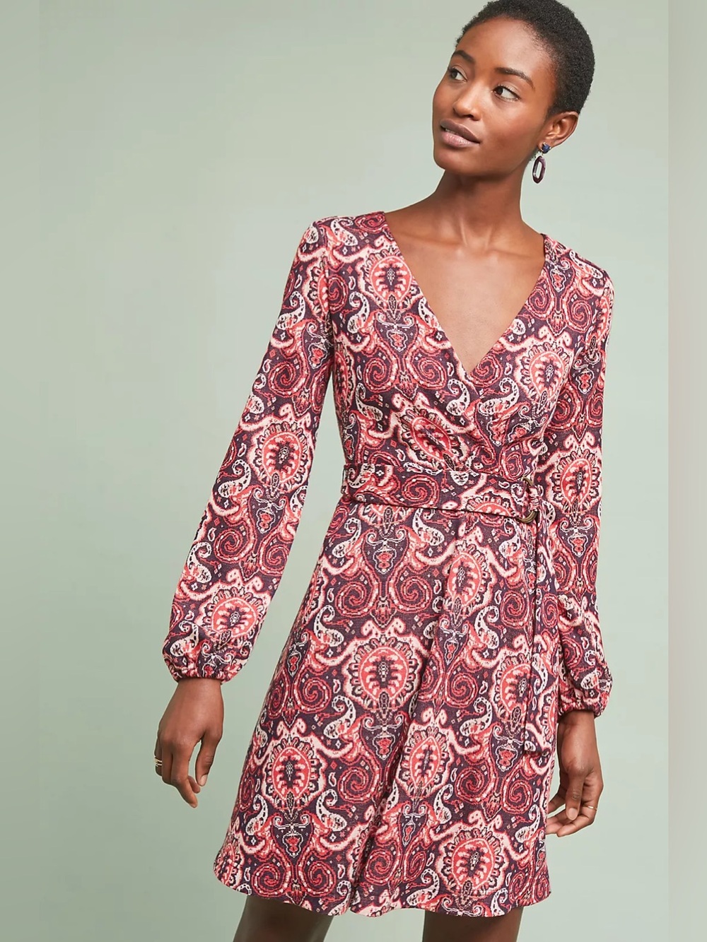 Antropologie Maeve Paisley Belted Dress